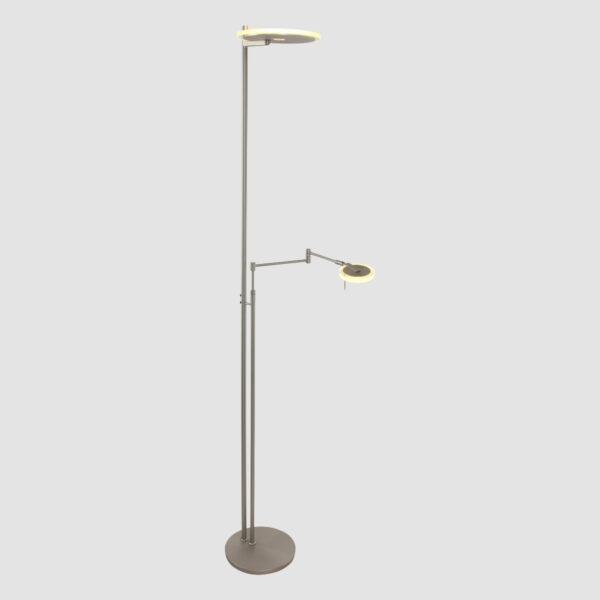 Steinhauer Turound vloerlamp - uplight - leesarm - dimbaar - staal - Image 21