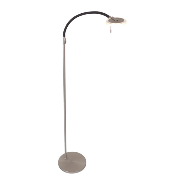 Steinhauer Turound vloerlamp – ø 23 cm – Ingebouwd (LED) – Staal
