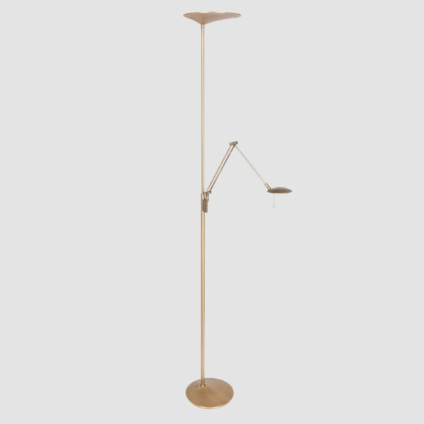 Steinhauer Zodiac vloerlamp - uplight + leesarm - LED - dimbaar - 185 cm hoog - brons - Image 21