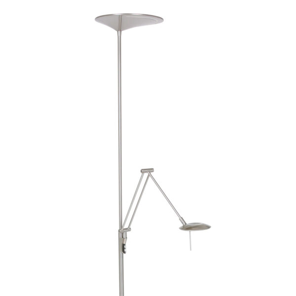 Steinhauer Zodiac vloerlamp - uplight + leesarm - LED | dimbaar - 185 cm hoog - staal - Image 18