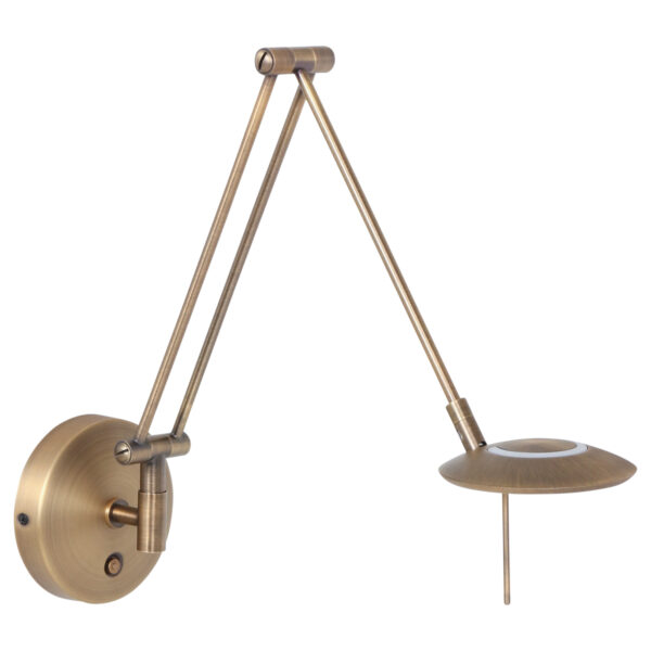 Steinhauer Zodiac LED wandlamp - knikarm - dimbaar - incl. ingebouwd LED - brons - Image 20