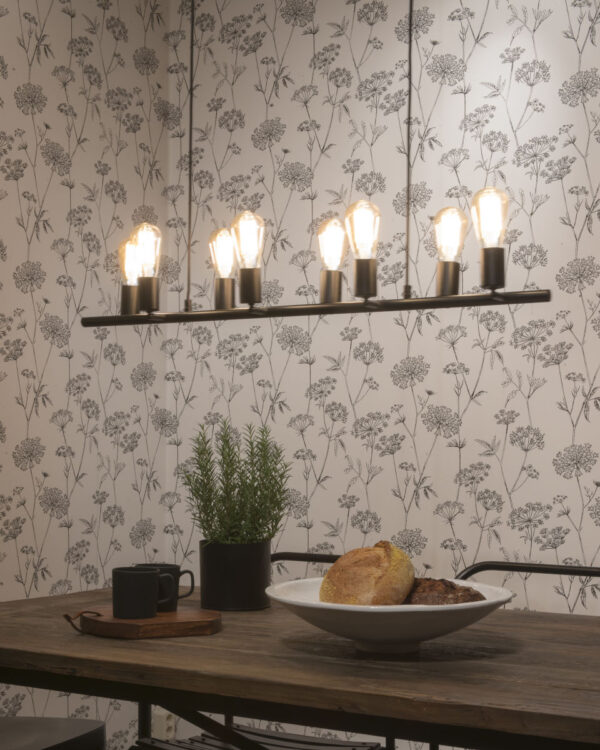 Stangvormige 8-lichts hanglamp zwart It's About RoMi Miami - Image 4