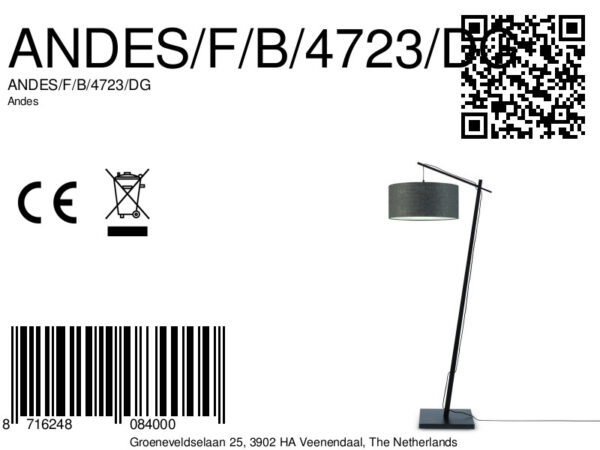 Vloerlamp grijze bohemian bamboe GOOD&MOJO Andes - Image 8
