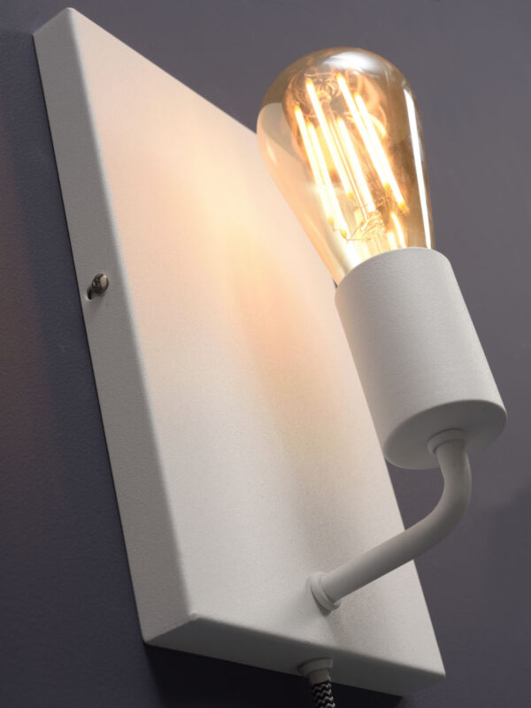 Witte minimalistische wandlamp rechthoekig It's About RoMi Madrid - Image 4