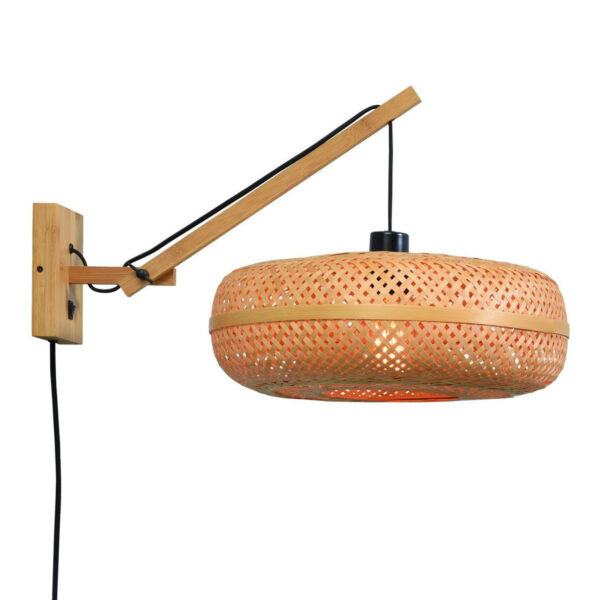 Ronde naturel bohemian wandlamp GOOD&MOJO Palawan