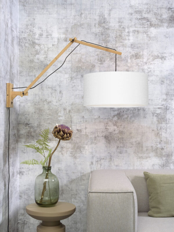 Witte wandlamp dubbelgewricht breed GOOD&MOJO Andes - Image 5