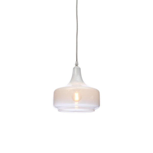 Metalen-glazen hanglamp wit Scandinavisch It's About RoMi Reykjavik