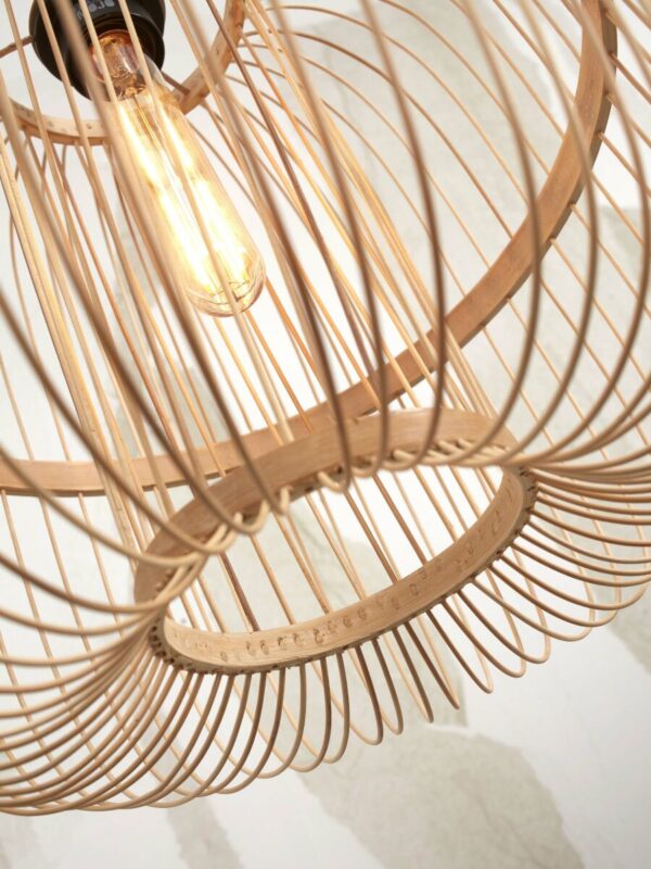 Ronde naturel oosterse vloerlamp GOOD&MOJO Hokkaido - Image 3