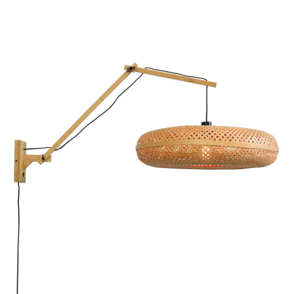 Naturel boheemse ronde wandlamp GOOD&MOJO Palawan