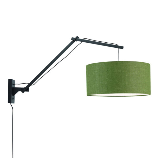 Groene wandlamp dubbelgewricht breed GOOD&MOJO Andes