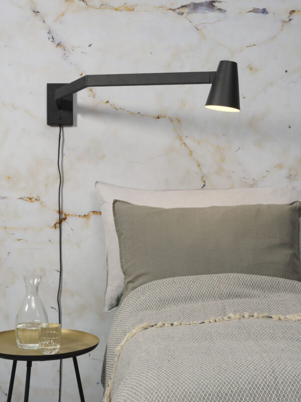 Zwarte verstelbare conische wandlamp It's About RoMi Biarritz - Image 5