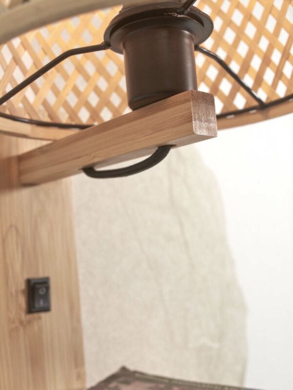 Wandlamp naturel boheems bamboe GOOD&MOJO Java - Image 6