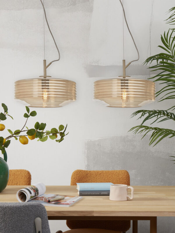 Naturel glazen hanglamp klassiek It's About RoMi Verona - Image 5