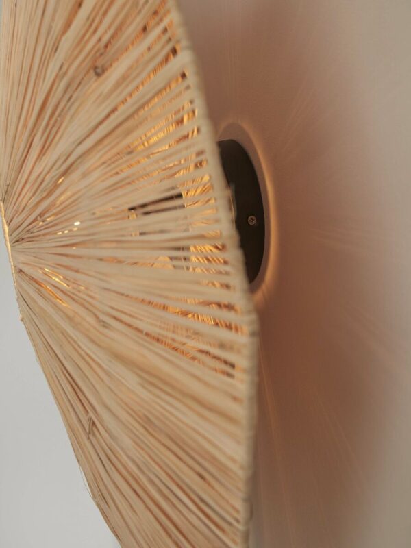 Naturel raffia plafondlamp achthoek L GOOD&MOJO Panama - Image 7