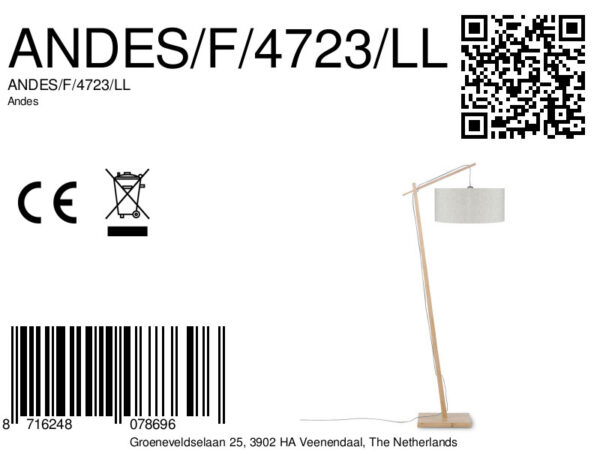 Bamboe vloerlamp bohemian grijs GOOD&MOJO Andes - Image 8
