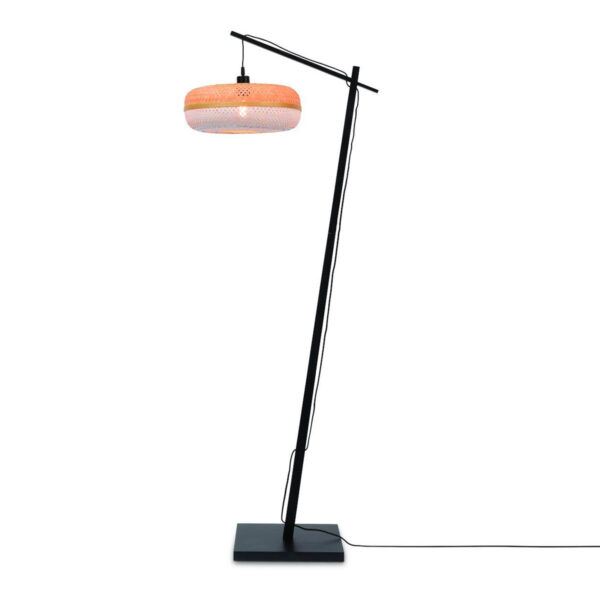 Bohemian vloerlamp wit bamboe GOOD&MOJO Palawan