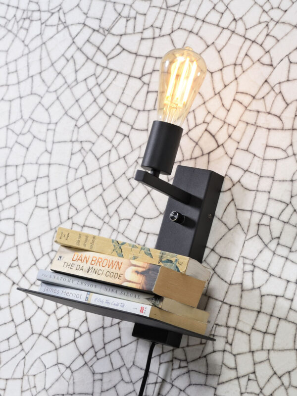 Zwarte wandlamp plateau kaploos It's About RoMi Florence - Image 4