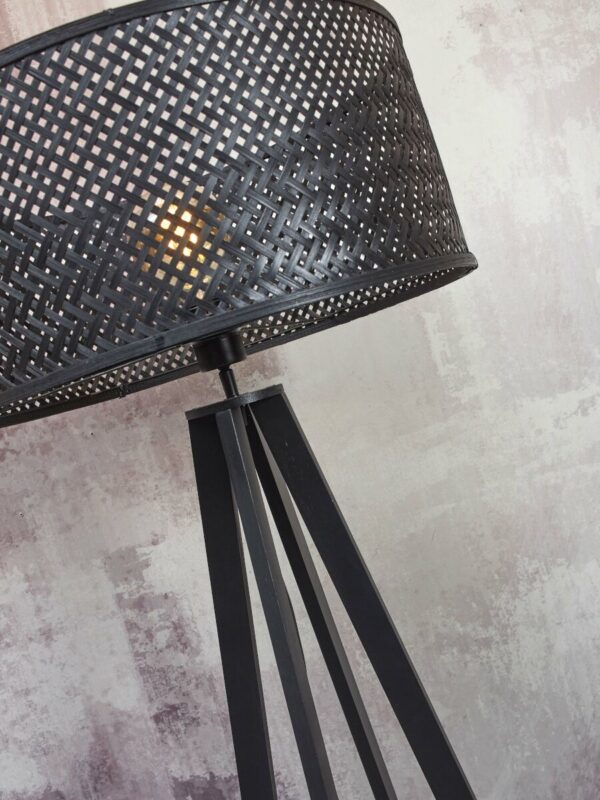 Zwarte bohemian vloerlamp bamboe GOOD&MOJO Java - Image 8