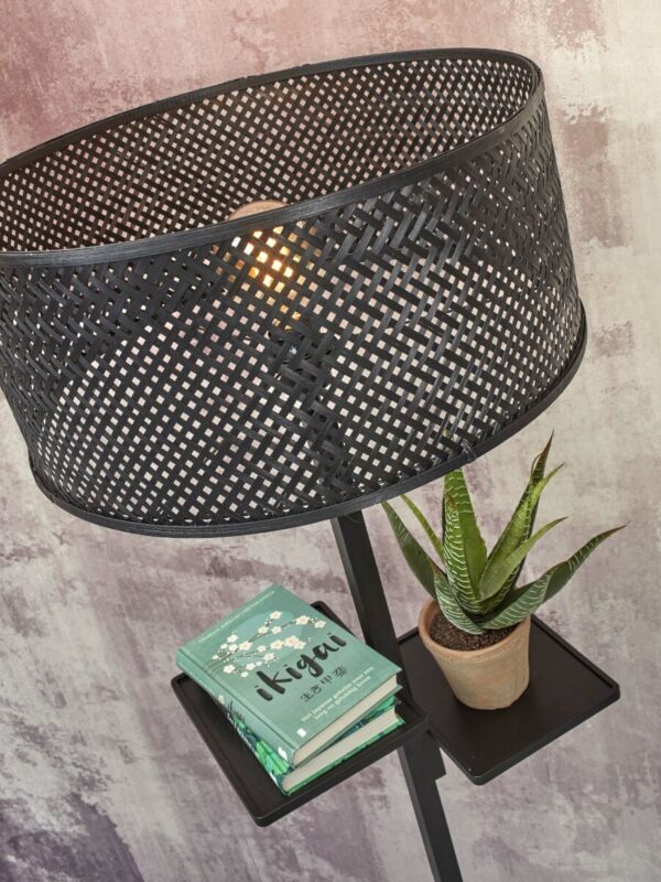 Bamboe zwarte bohemien vloerlamp GOOD&MOJO Java - Image 7