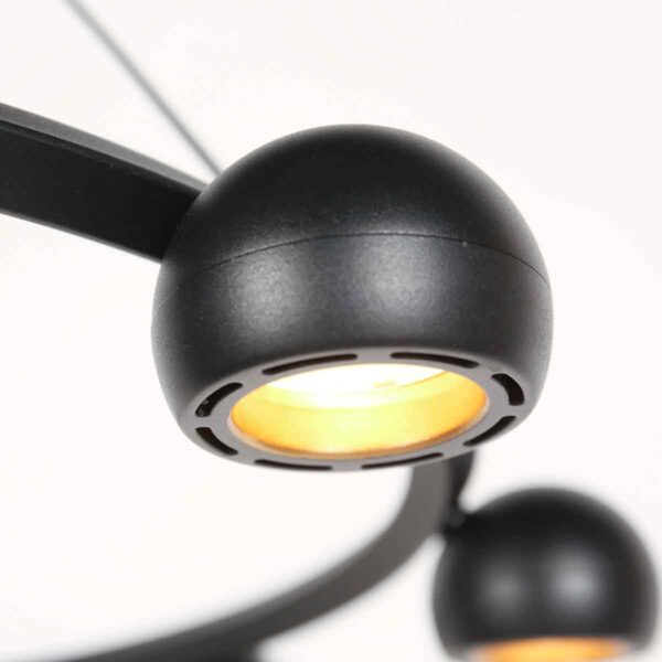 Retro ronde zwarte hanglamp modern design Steinhauer Marcadore - Image 9