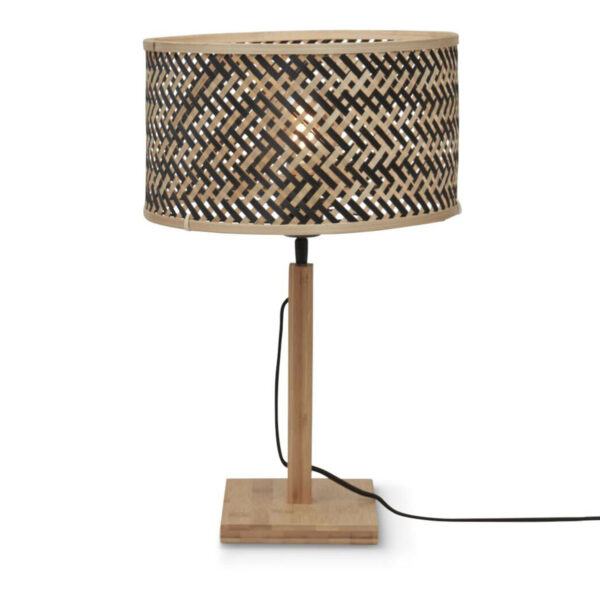 Bamboe naturel zwart boheemse tafellamp GOOD&MOJO Java