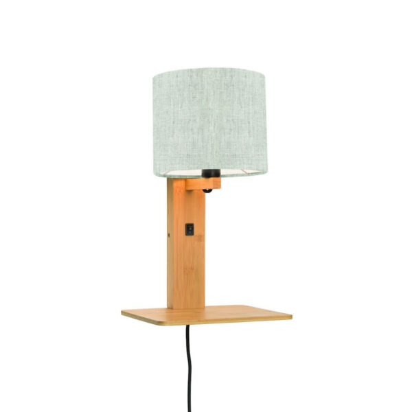 Witgrijze plateau wandlamp naturel GOOD&MOJO Andes