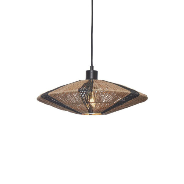 Zwarte rieten naturel zwart hanglamp GOOD&MOJO Iguazu