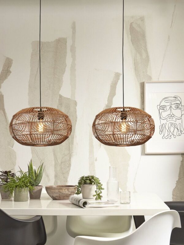 Naturel rotan geweven hanglamp GOOD&MOJO Madeira - Image 5