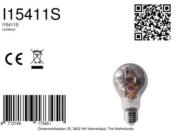 Dimbare lichtbron met rookglas E27 Mexlite - Image 6
