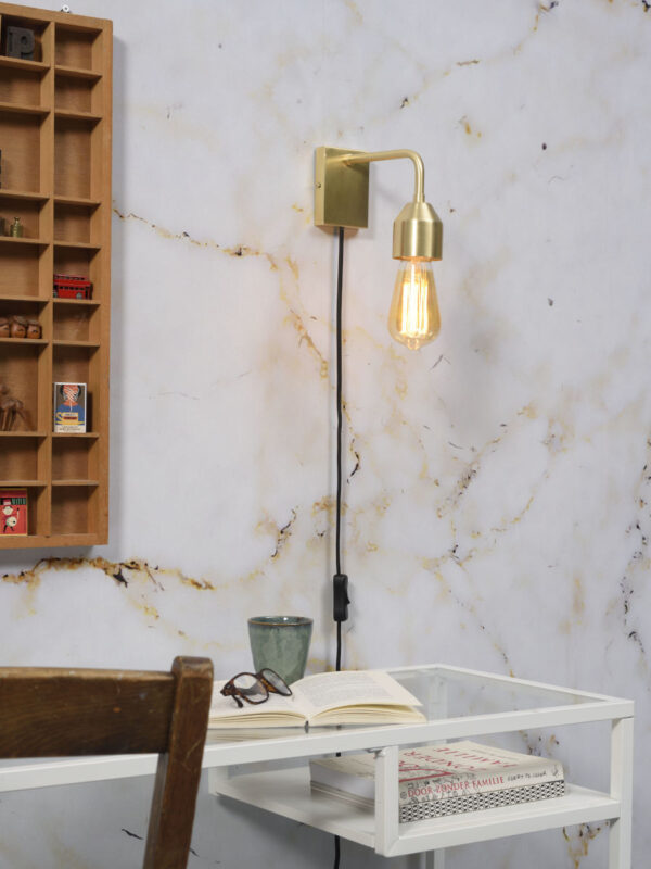 Goud metalen veelvormige wandlamp It's About RoMi Madrid - Image 2