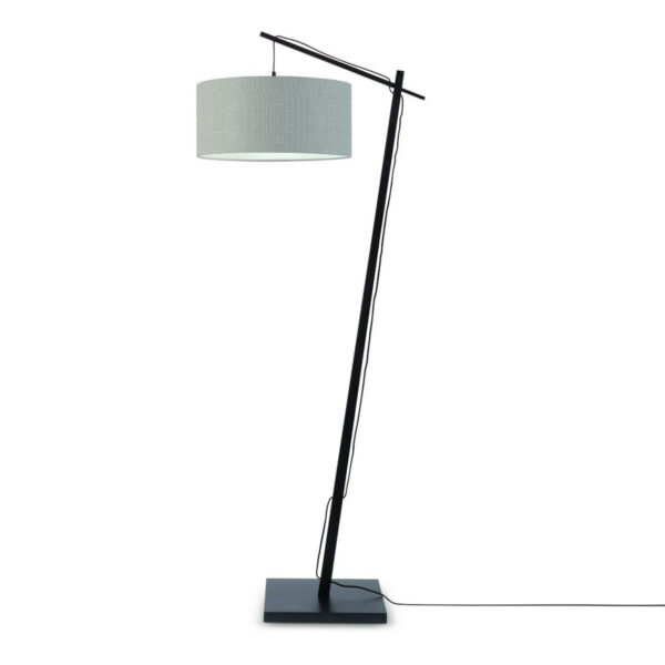 Bohemian grijze bamboe vloerlamp GOOD&MOJO Andes