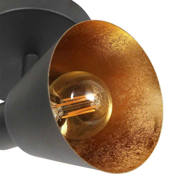 Metalen spots retro zwart Mexlite Oeroe - Image 3