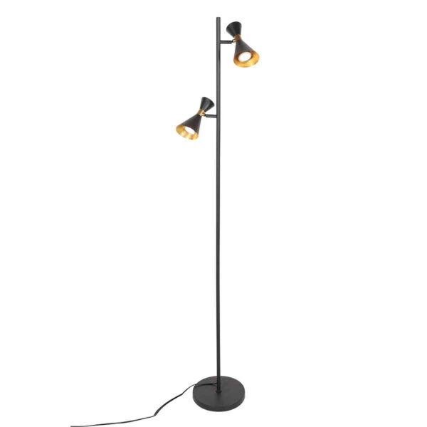 Metalen trendy vloerlamp zwart Anne Lighting Preto - Image 9