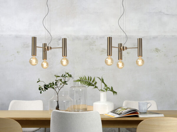 Goudkleurige open hanglamp 3-lamps It's About RoMi Cannes - Image 9