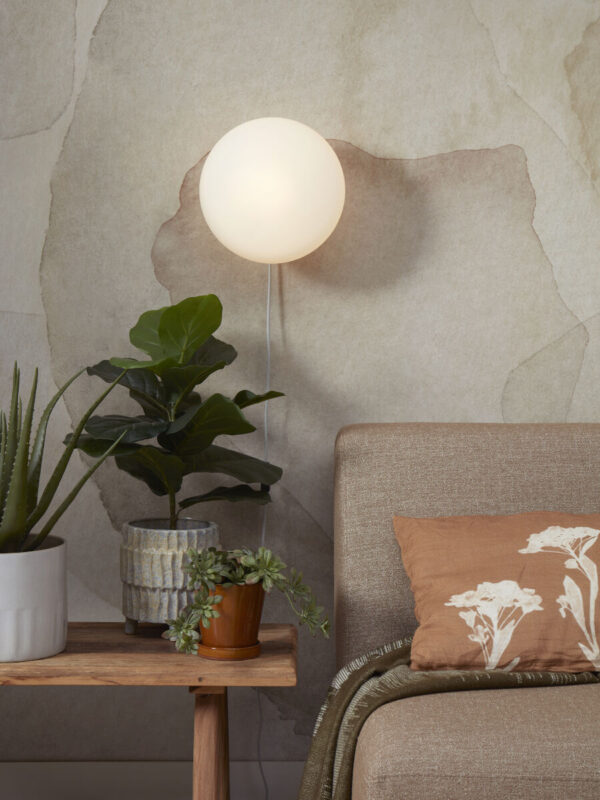 Wandlamp metaal glas wit Scandinavisch It's About RoMi Sapporo - Image 4