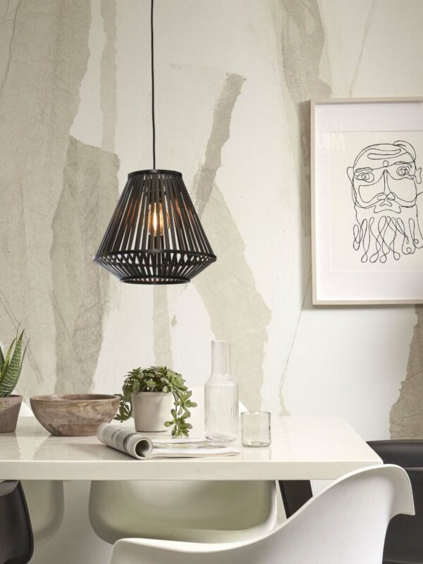 Zwarte bamboe lantaarn hanglamp GOOD&MOJO Merapi - Image 2