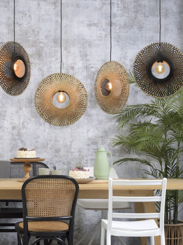 Bamboe bohemien zwart naturel hanglamp GOOD&MOJO Kalimantan - Image 9