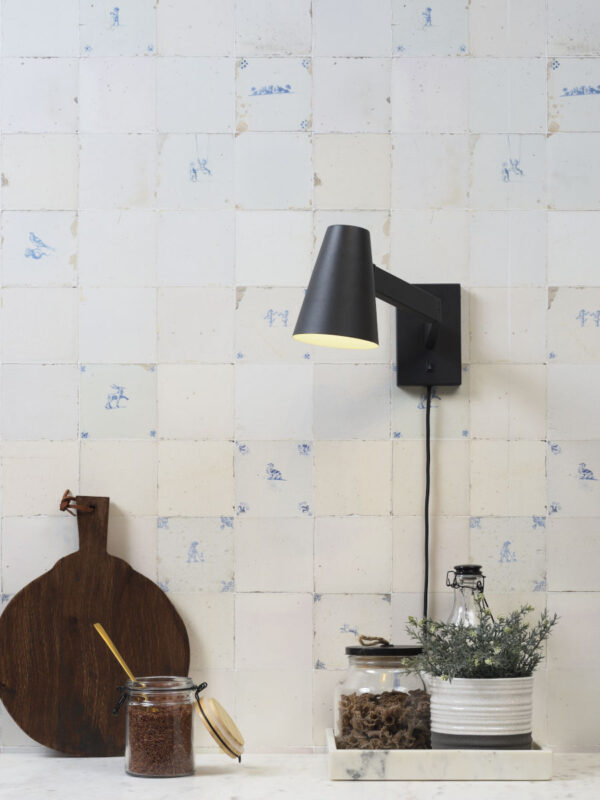 Draaibare conische wandlamp zwart It's About RoMi Biarritz - Image 5