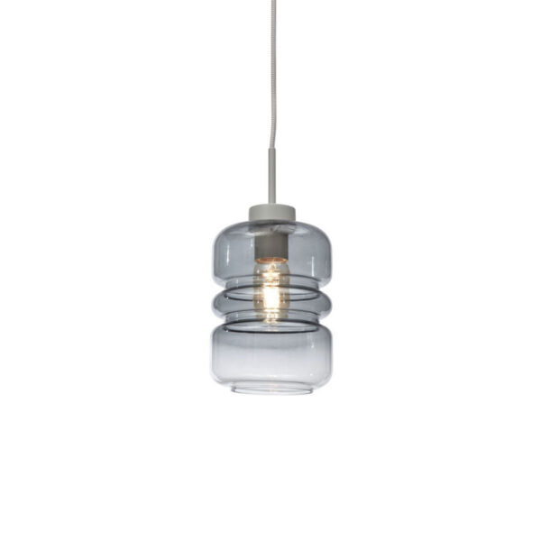 Klassieke grijze hanglamp glas metaal It's About RoMi Verona