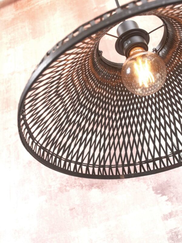 Bamboe metalen zwarte boheemse hanglamp GOOD&MOJO Tahiti - Image 4