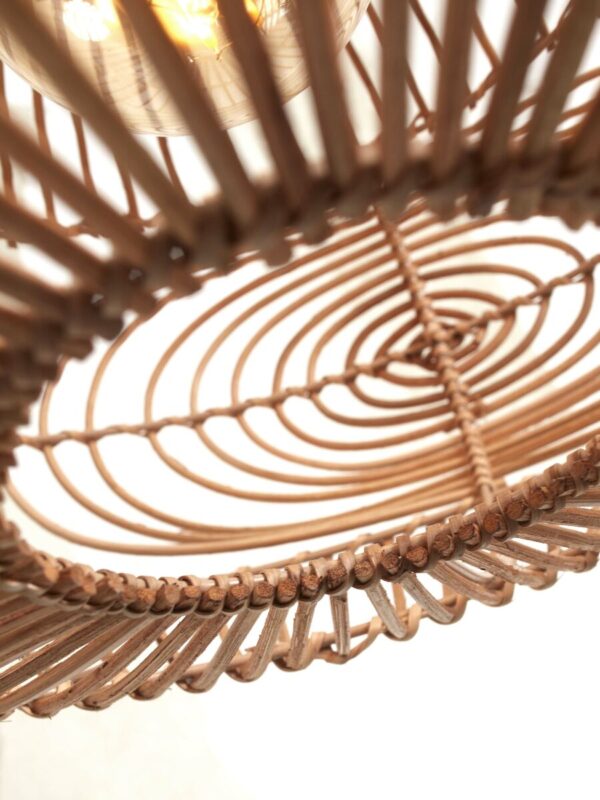 Bolvormige rotan plafondlamp naturel GOOD&MOJO Madeira - Image 6