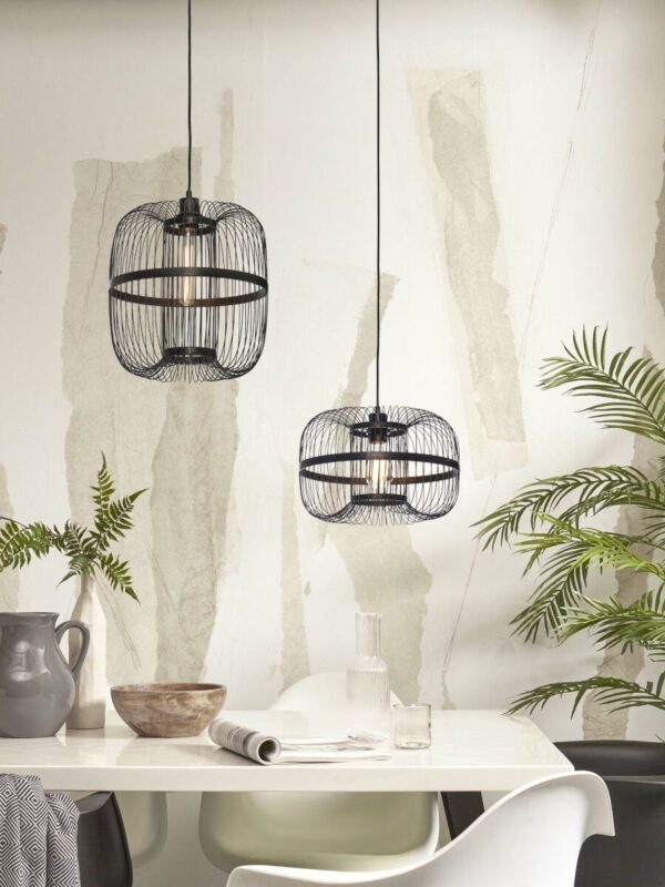 Zwarte ronde oosterse hanglamp GOOD&MOJO Hokkaido - Image 8