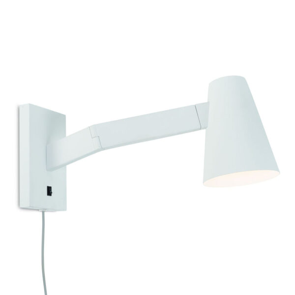 Witte conische wandlamp draaibaar It's About RoMi Biarritz