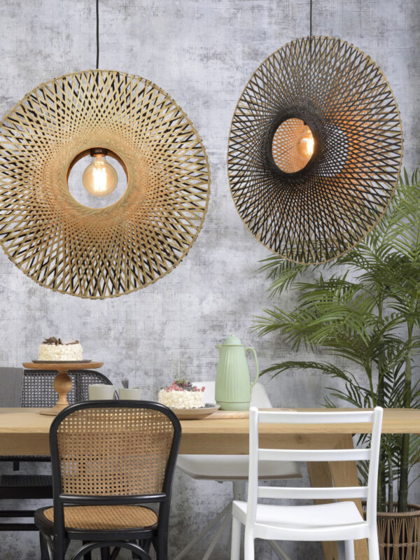 Ronde naturel bamboe bohemian hanglamp GOOD&MOJO Kalimantan - Image 10