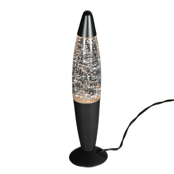 Retro glitter lavalamp zwart Mexlite Volcan - Image 9