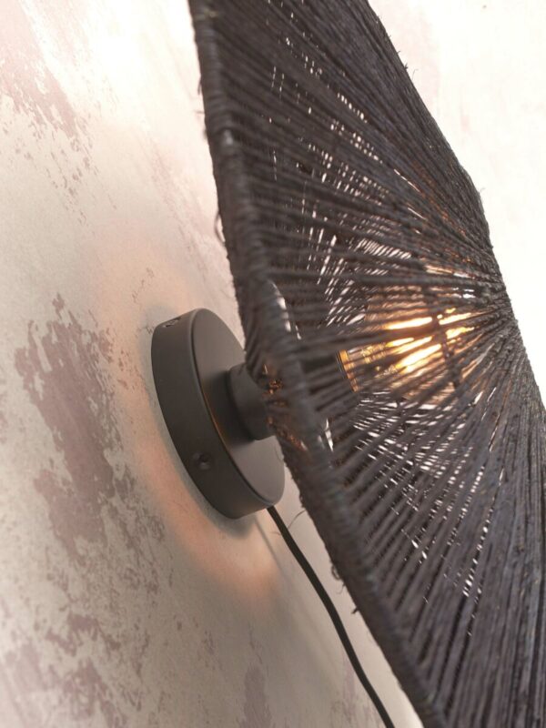 Boheemse zwarte wandlamp riet GOOD&MOJO Iguazu - Image 3