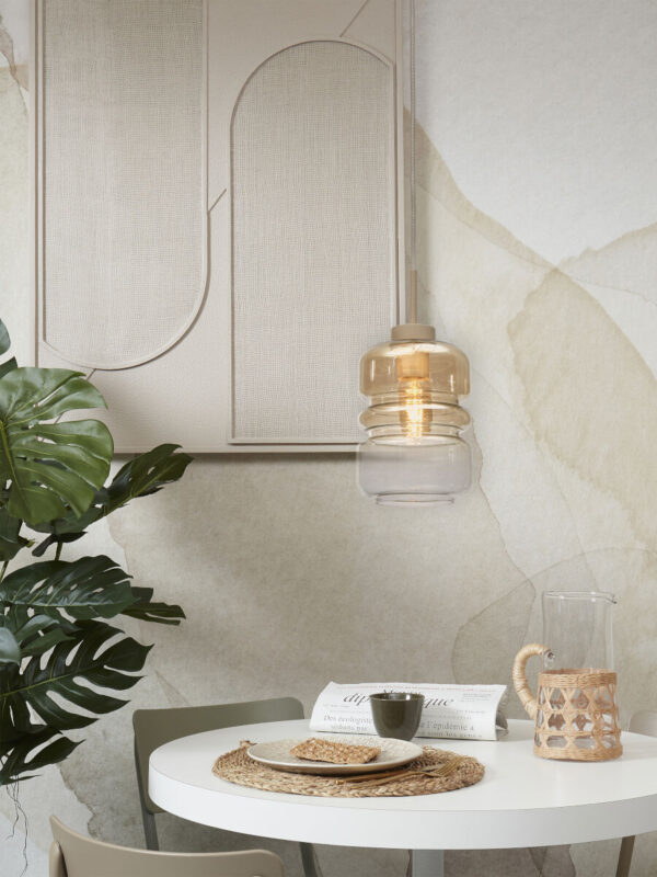 Metaal glas hanglamp klassiek naturel It's About RoMi Verona - Image 10
