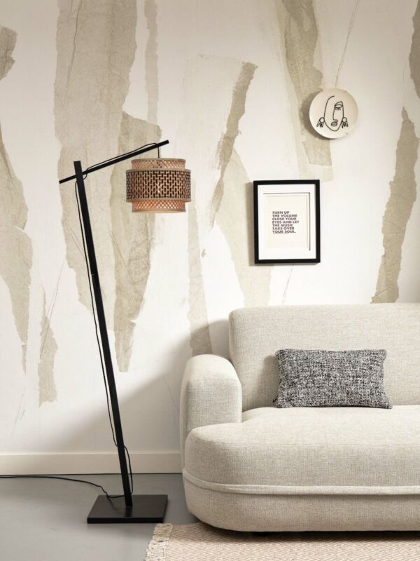Bamboe vloerlamp bohemian naturel zwart GOOD&MOJO Bhutan - Image 2