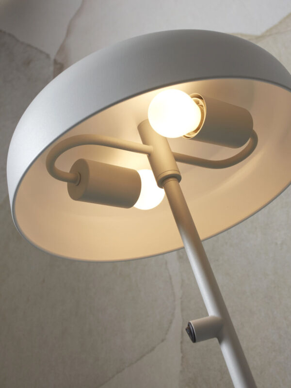 Ronde grijze retro vloerlamp It's About RoMi Porto - Image 3