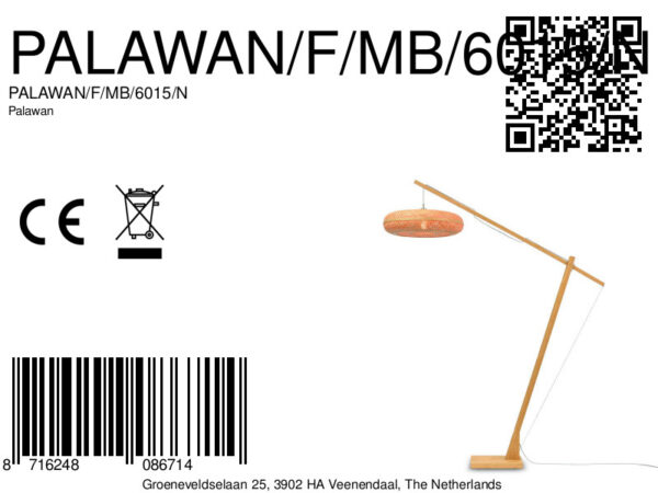 Naturel bamboe bohemian vloerlamp GOOD&MOJO Palawan - Image 10